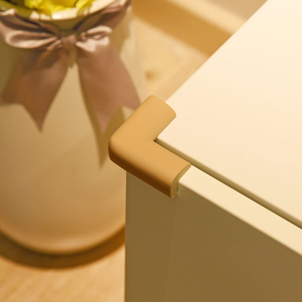 12 Pieces Ginger Standard L-Shaped Foam Corner Protectors