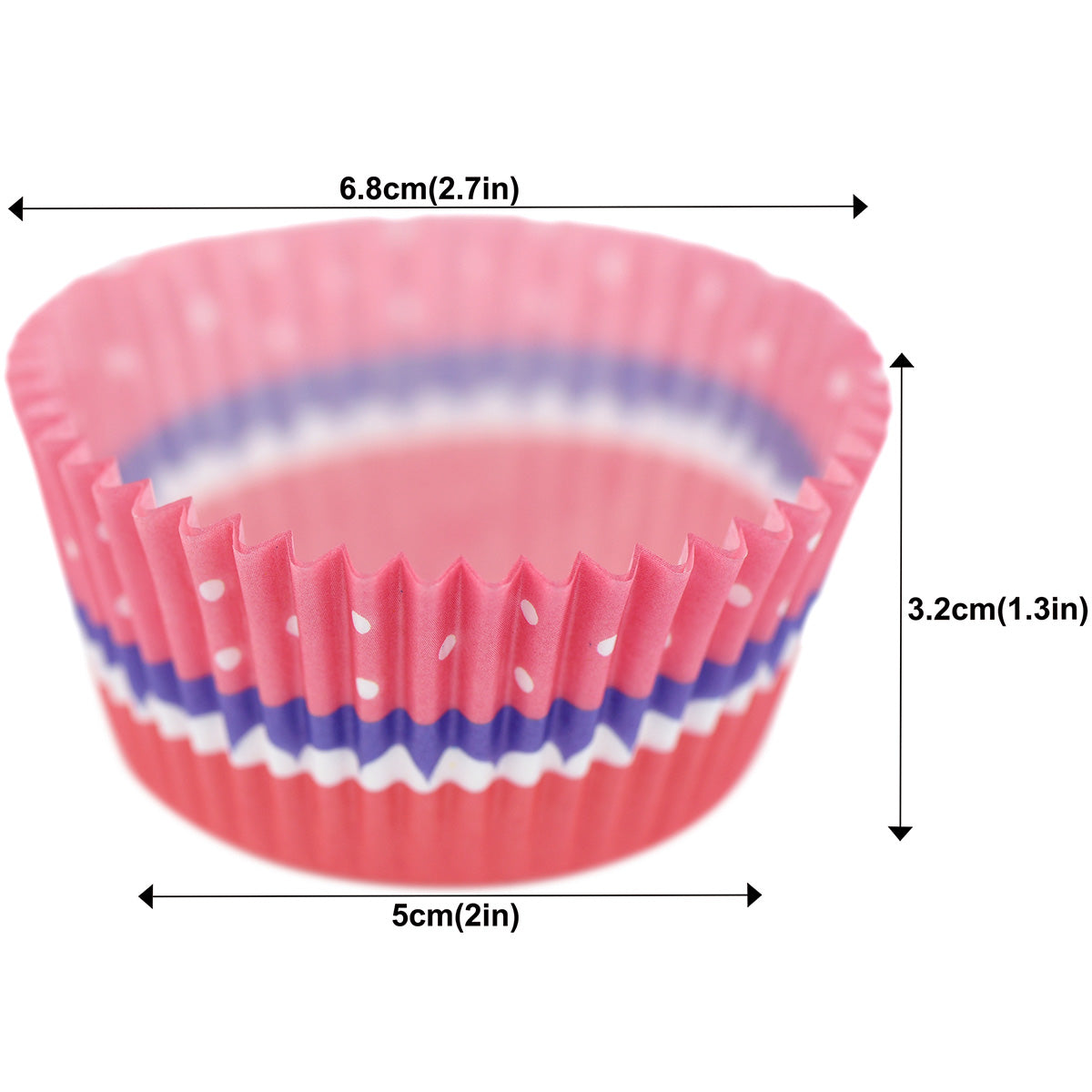 FiveSeasonStuff 100-Pack Cupcake Muffin Baking Paper Cases Liners Style 2