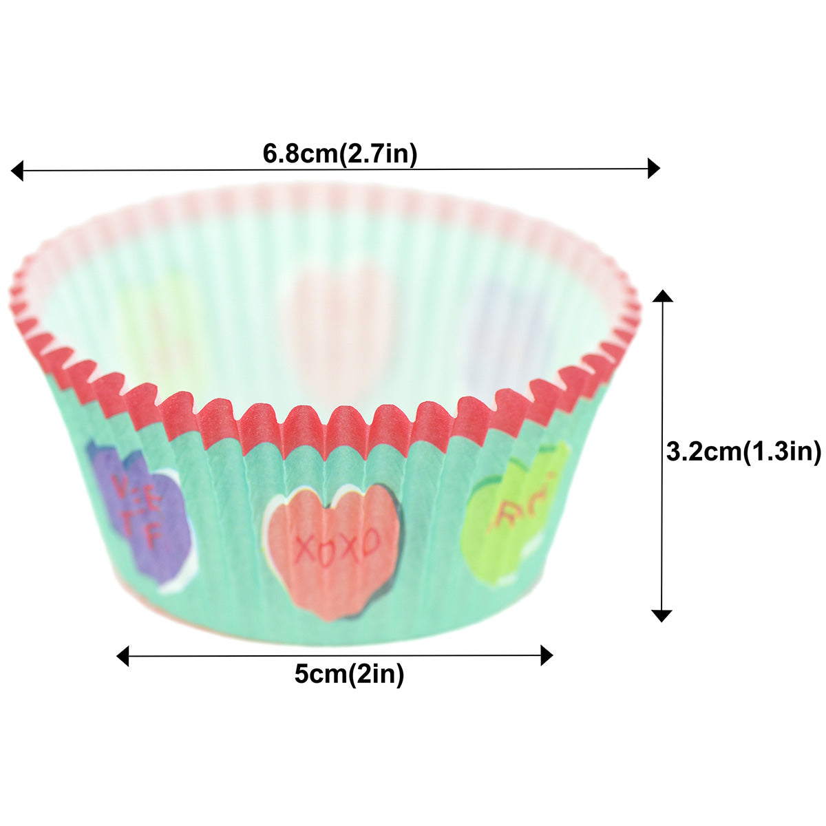 FiveSeasonStuff 100-Pack Cupcake Muffin Baking Paper Cases Liners Style 10