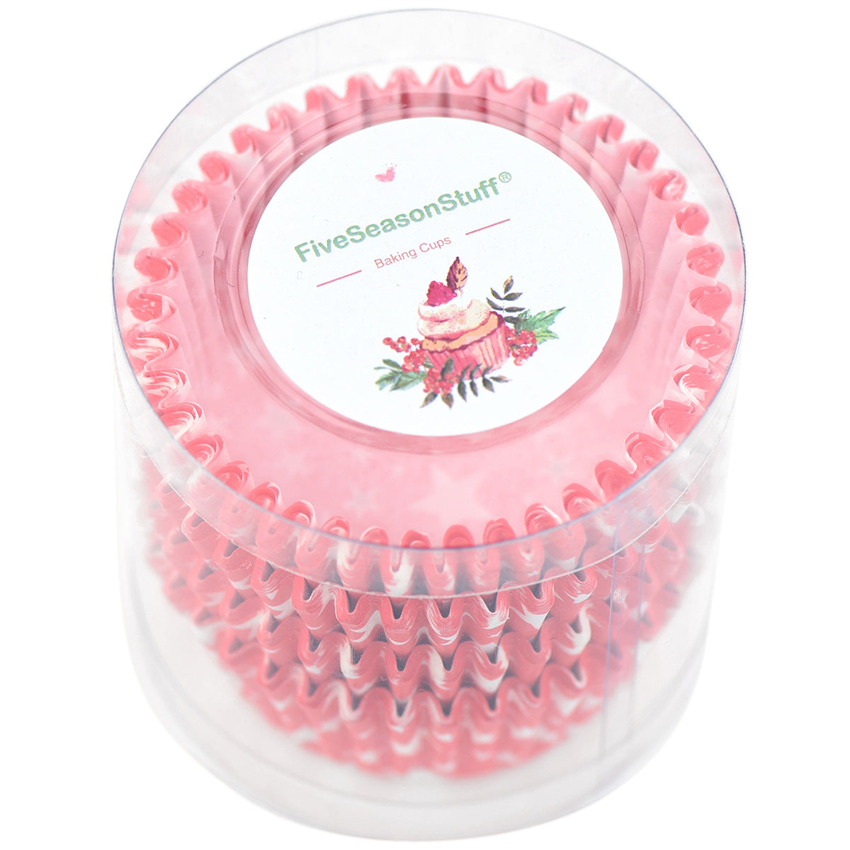 FiveSeasonStuff 100-Pack Cupcake Muffin Baking Paper Cases Liners Style 25