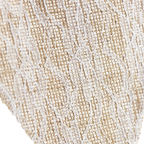 Burlap with Lace Pennant Banner