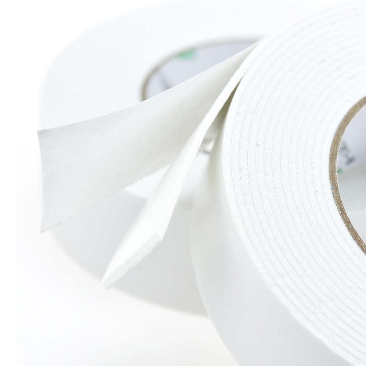 Pack of 2 Double Sided White Foam Tape Very Sticky Leaves Residue