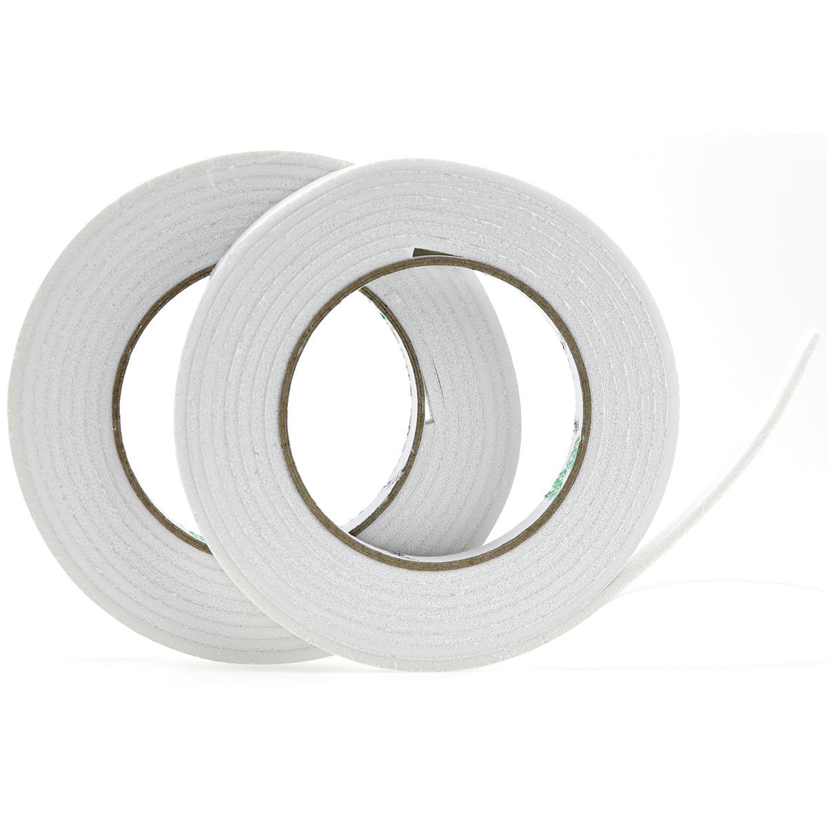 Pack of 2 Double Sided White Foam Tape Very Sticky Leaves Residue