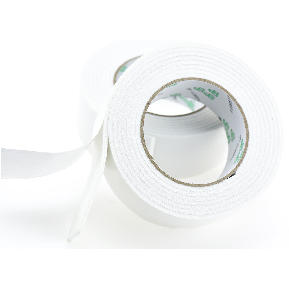 Pack of 2 Double Sided White Foam Tape Very Sticky Leaves Residue