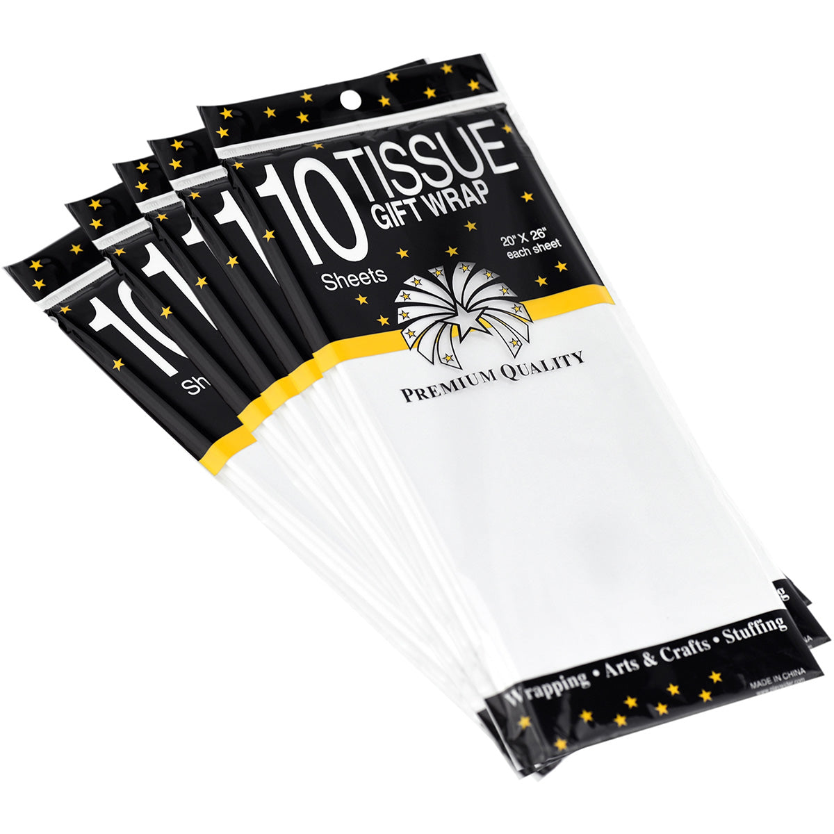50 Sheets White Wrapping Tissue Paper