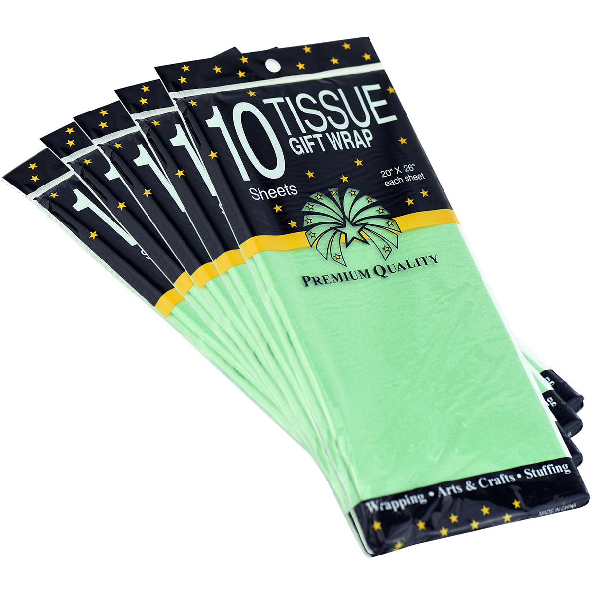 50 Sheets Light Green Wrapping Tissue Paper