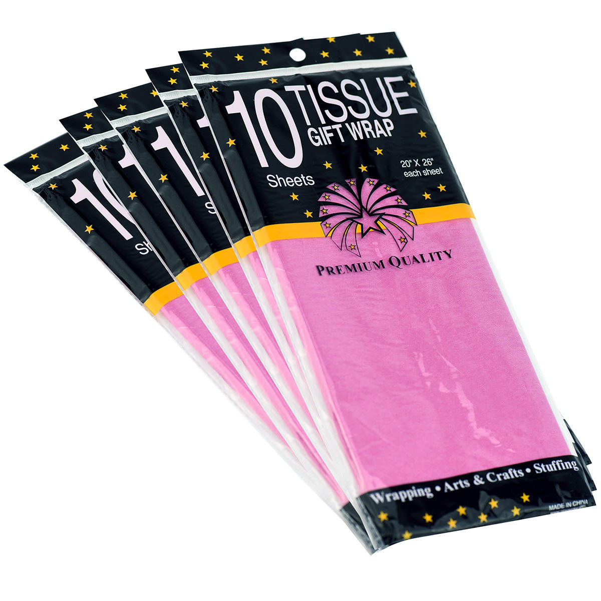 50 Sheets Rose Red Wrapping Tissue Paper