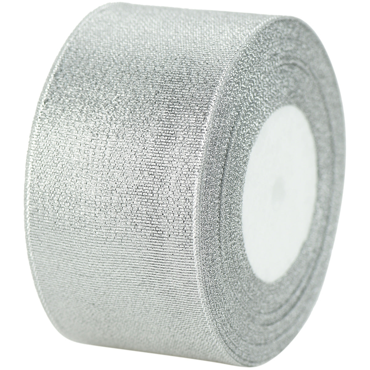 50mm Silver Metallic  Single Sided Ribbon