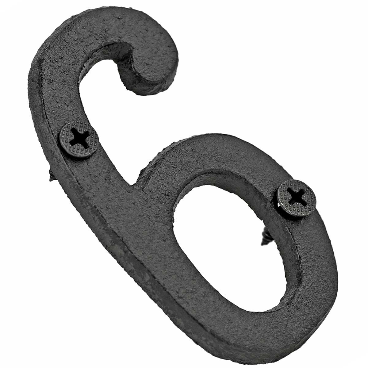Cast Iron House Number Signs - Number 6