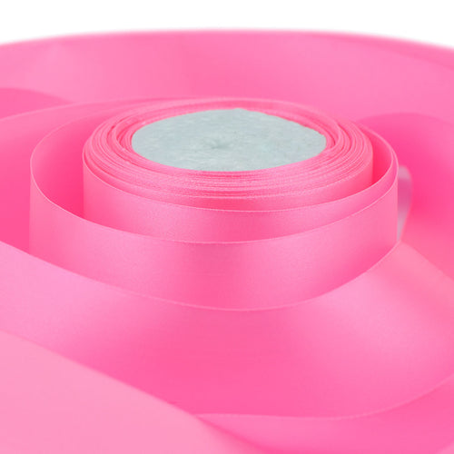 50mm Pink Single Sided Satin Ribbon