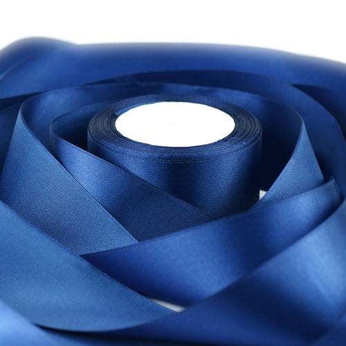 40mm Dark Blue Single Sided Satin Ribbon