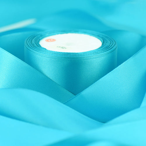 40mm Turquoise Single Sided Satin Ribbon