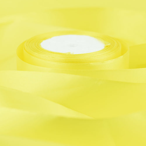 50mm Lemon Single Sided Satin Ribbon