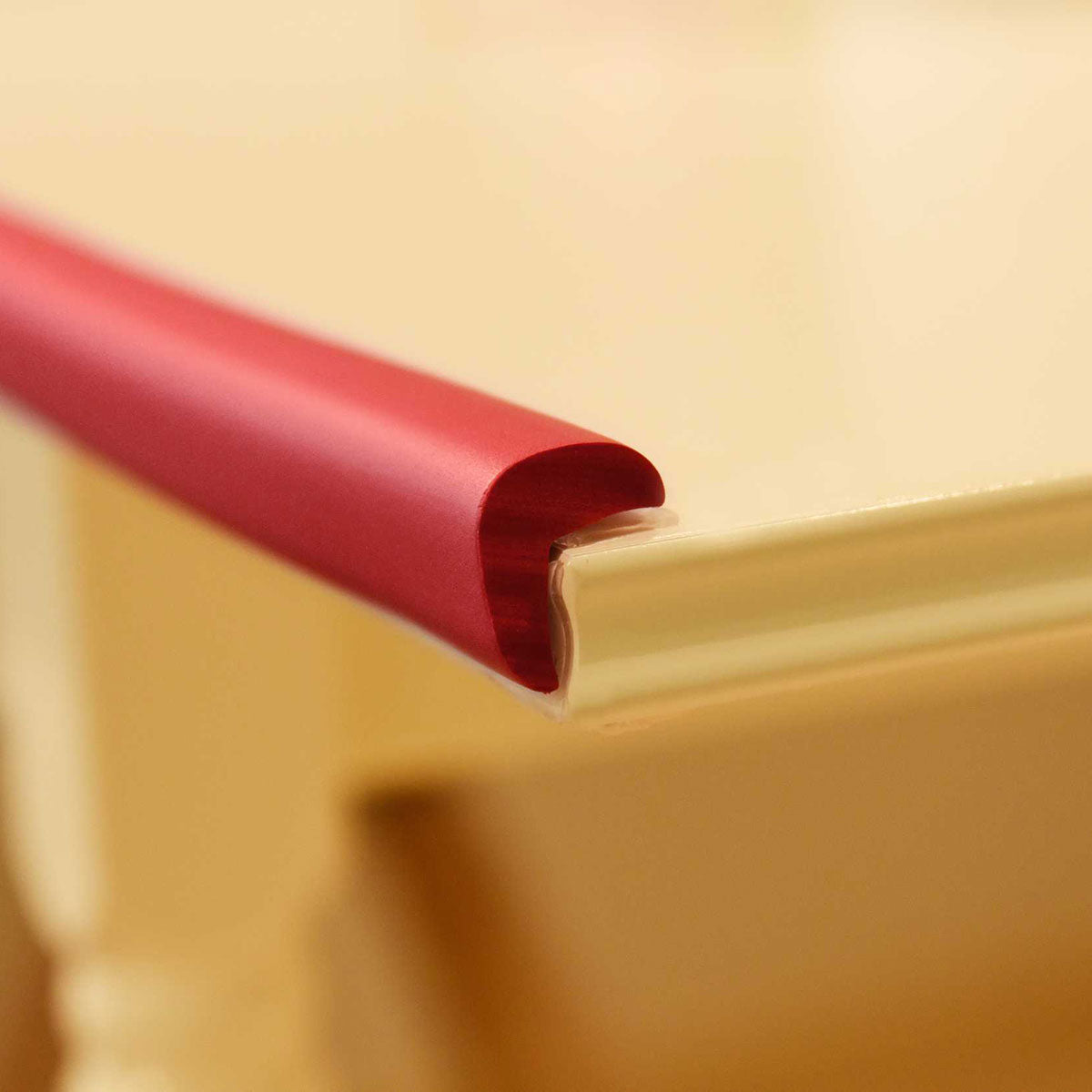 1 Roll Red Standard L-Shaped Foam Edge Protector 78.7 inches (2 meters)