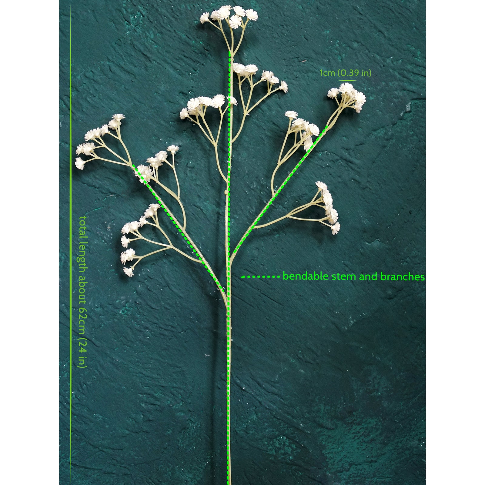 FiveSeasonStuff Baby's Breath Artificial Flowers 10 Baby's Breath Gypsophila 2 ft Tall Long Stems for Floral Arrangement, Wedding Flower Bouquet Décor (Vintage White)