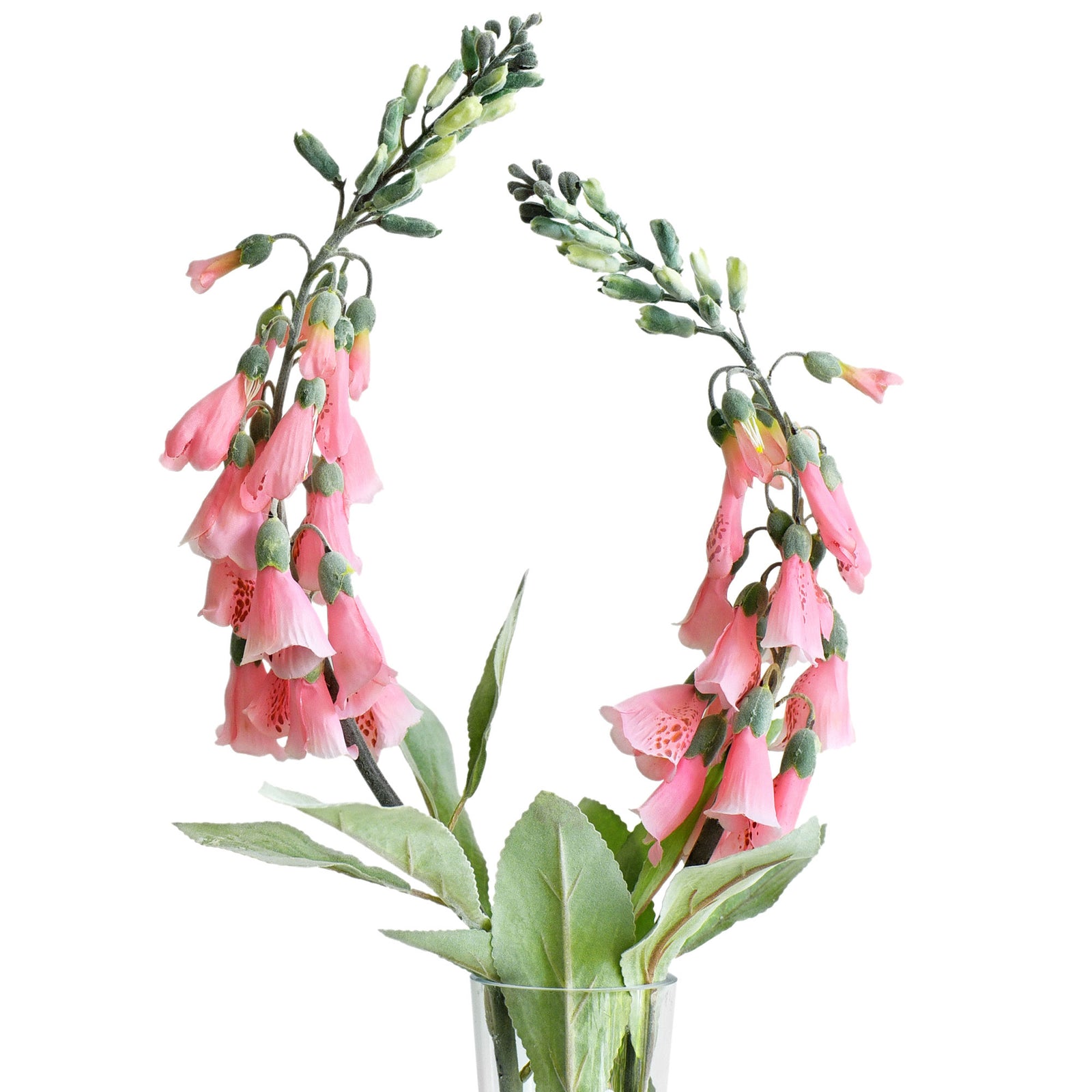 FiveSeasonStuff Artificial Flowers Foxgloves (Digitalis Purpurea) Silk Plants Flowers Bouquet Wedding Décor 29.1 inches (2 Stems)