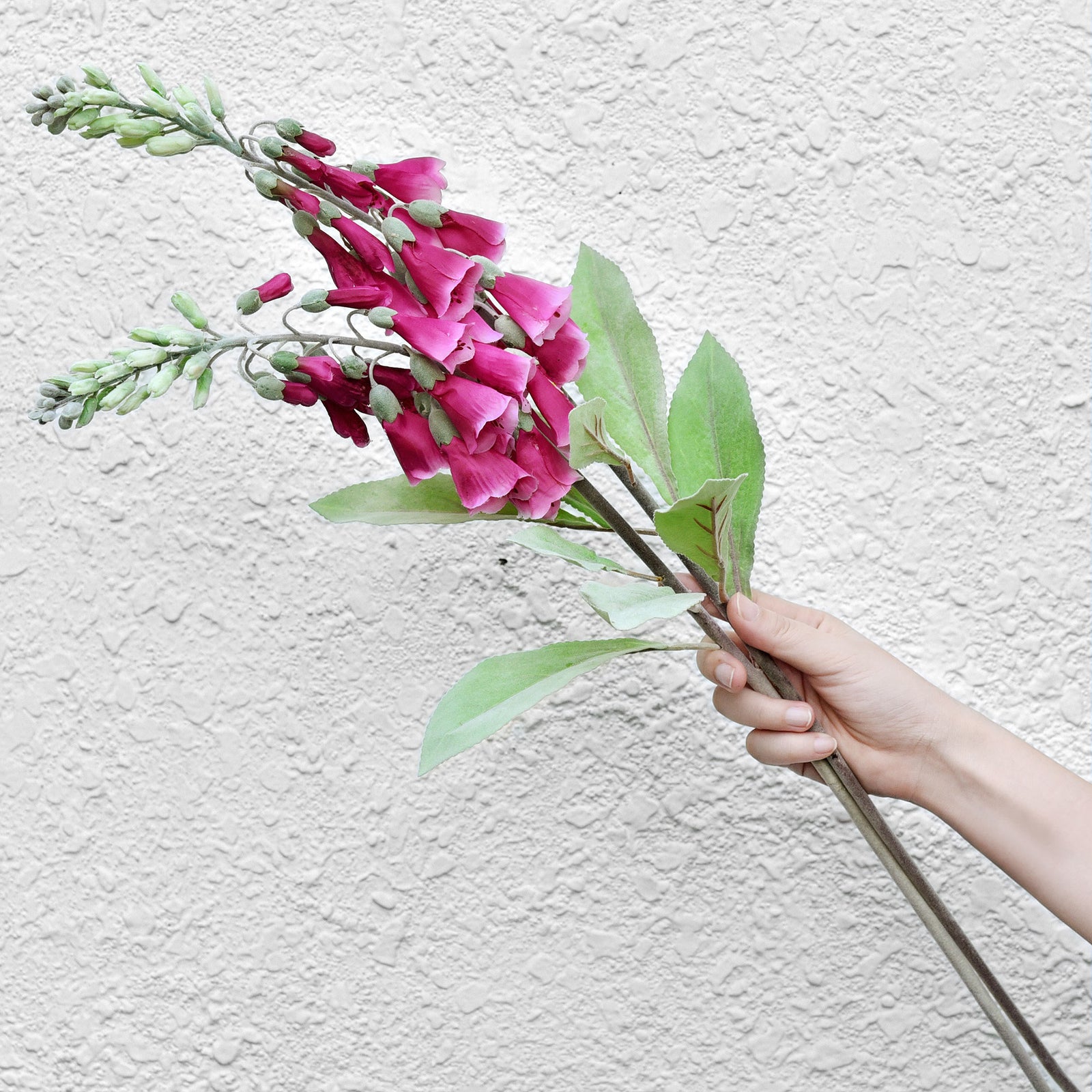FiveSeasonStuff Artificial Flowers Foxgloves (Passionate Pink) Silk Plants Flowers Bouquet Wedding Décor 29.1 inches (2 Stems)