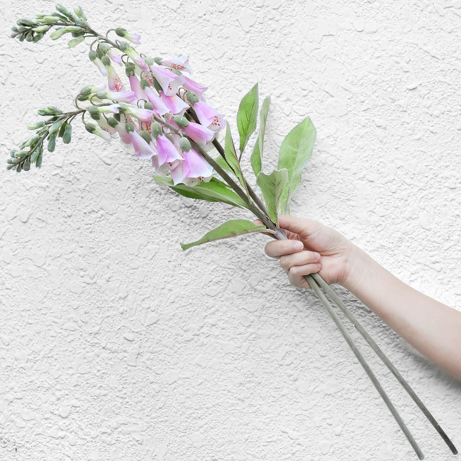FiveSeasonStuff Artificial Flowers Foxgloves (Subtle Pink) Silk Plants Flowers Bouquet Wedding Décor 29.1 inches (2 Stems)