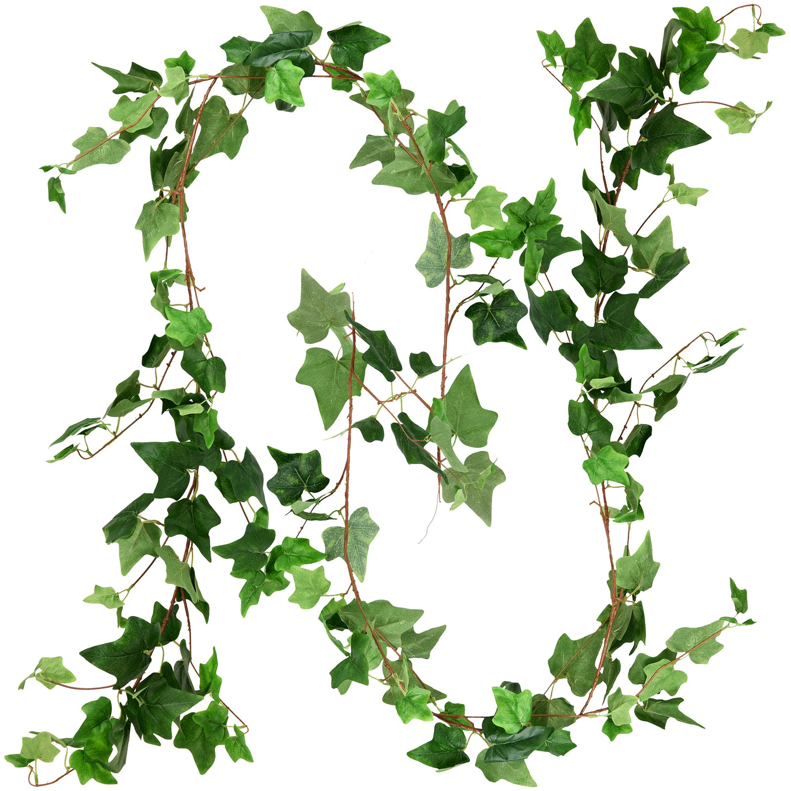 FiveSeasonStuff 2 Pcs Ivy Garland Artificial Silk Leaf Vine Hanging Garland for Wall Decoration, Wedding, Bridal, Wreaths