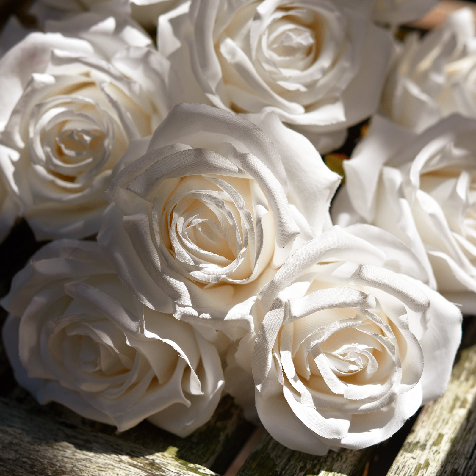 1 Bundle Full Bloom Silk Beige Roses Artificial Flowers, Home Décor, Wedding, Bridal FiveSeasonStuff