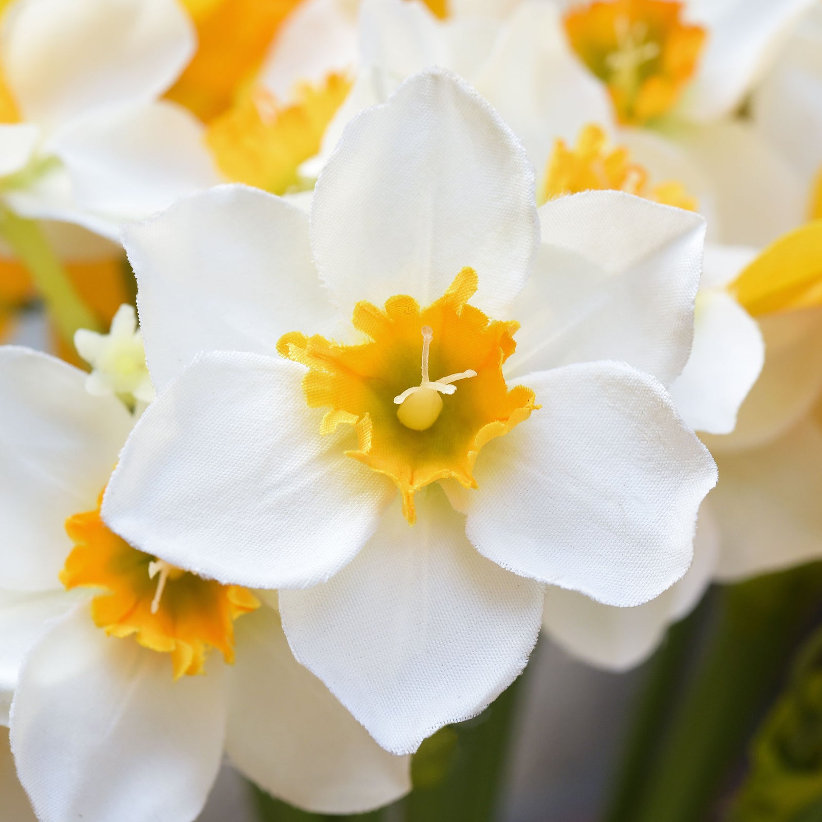 FiveSeasonStuff Yellow Daffodils Silk Artificial Flowers 12 Stems