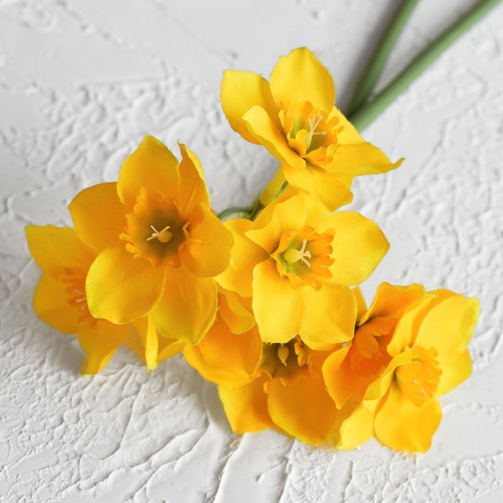 FiveSeasonStuff Yellow Daffodils Silk Artificial Flowers 12 Stems