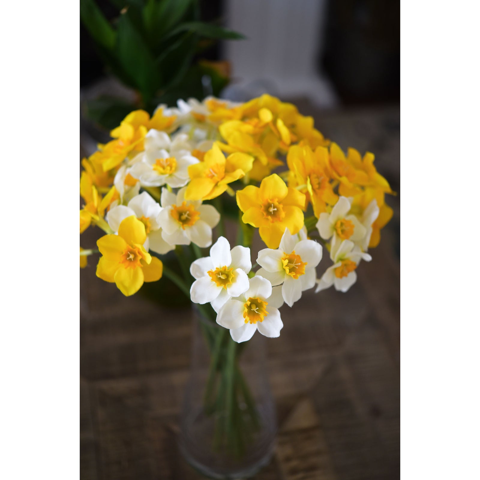 FiveSeasonStuff Yellow Daffodils Silk Artificial Flowers 12 Stems
