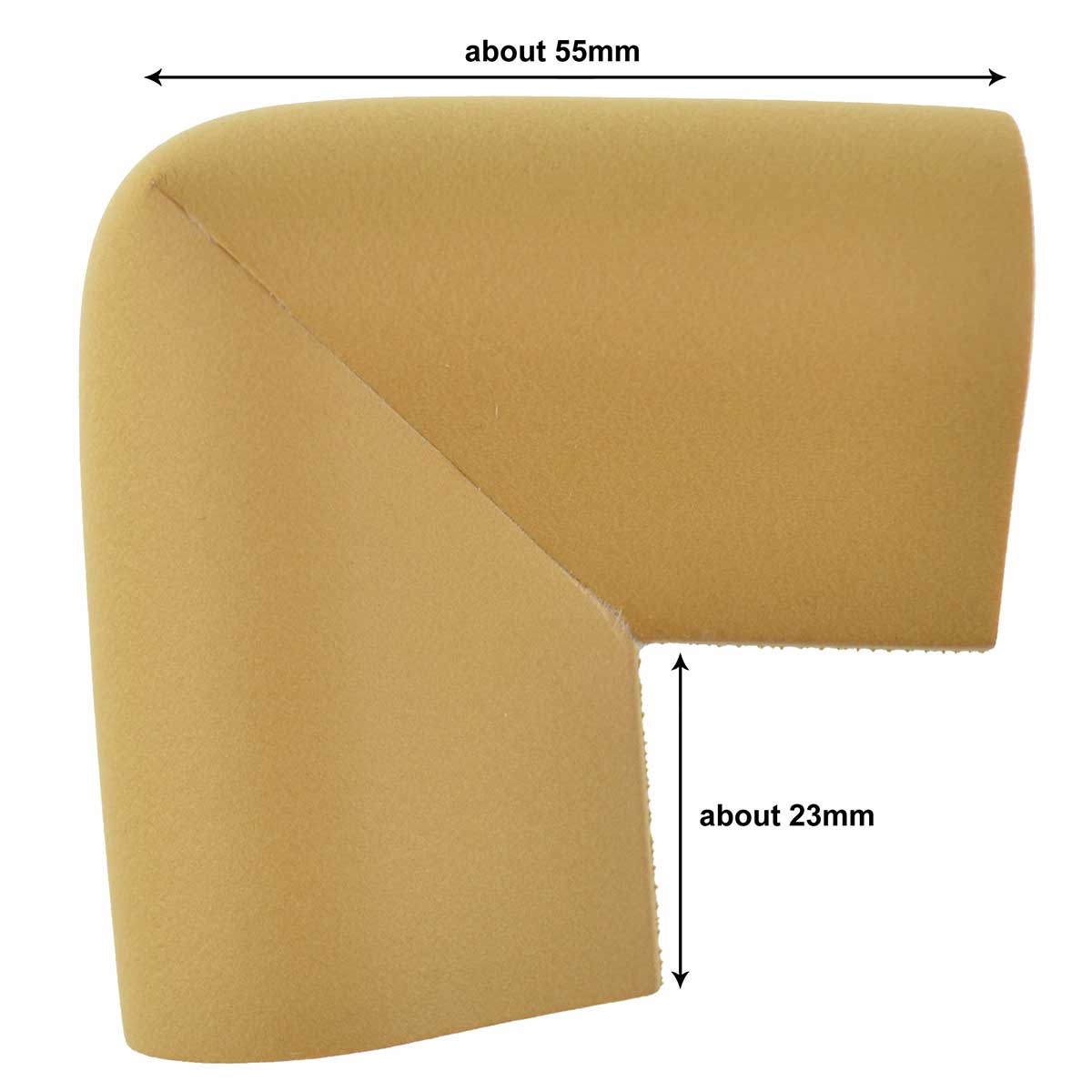 12 Pieces Ginger U-Shaped Foam Corner Protectors