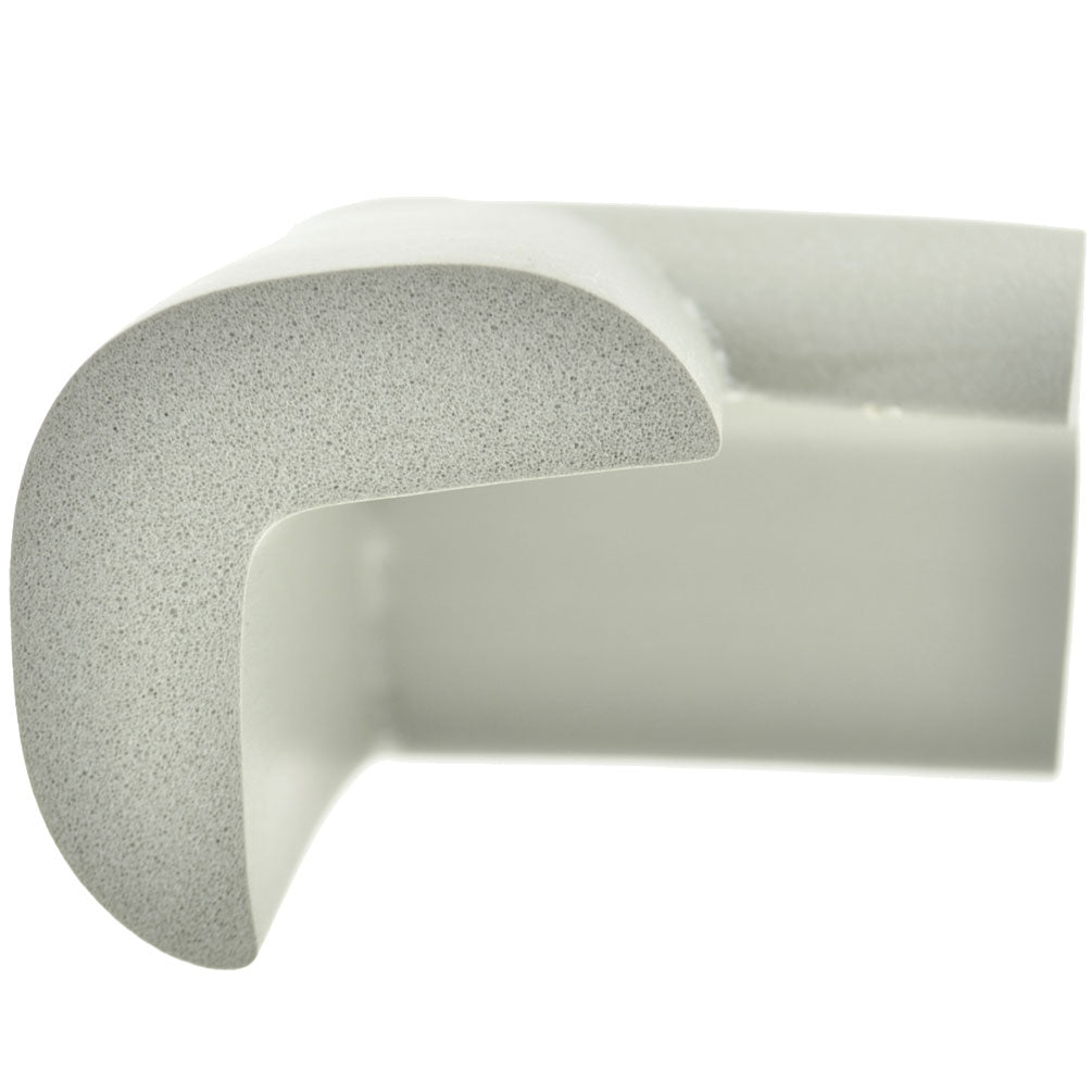 12 Pieces Gray Jumbo L-Shaped Foam Corner Protectors