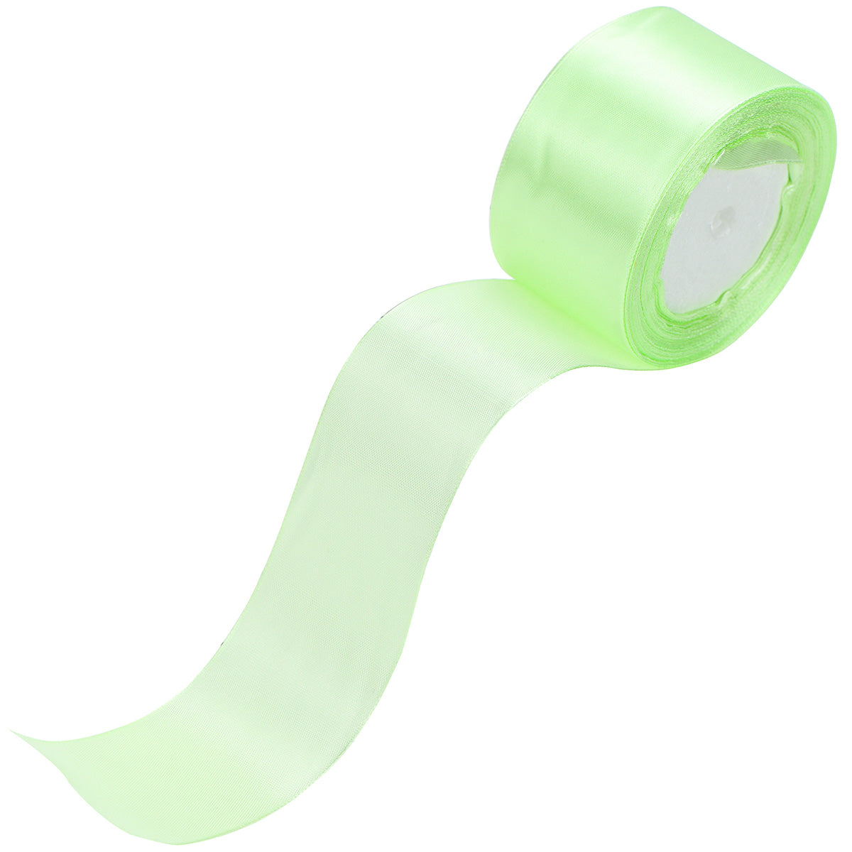 50mm Light Green Single Sided Satin Ribbon