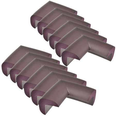 12 Pieces MaroonL Standard L-Shaped Foam Corner Protectors