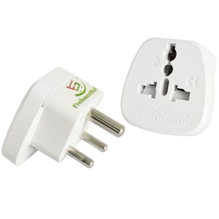 1 Travel Adapter for Traveling to South Africa (White) Type D