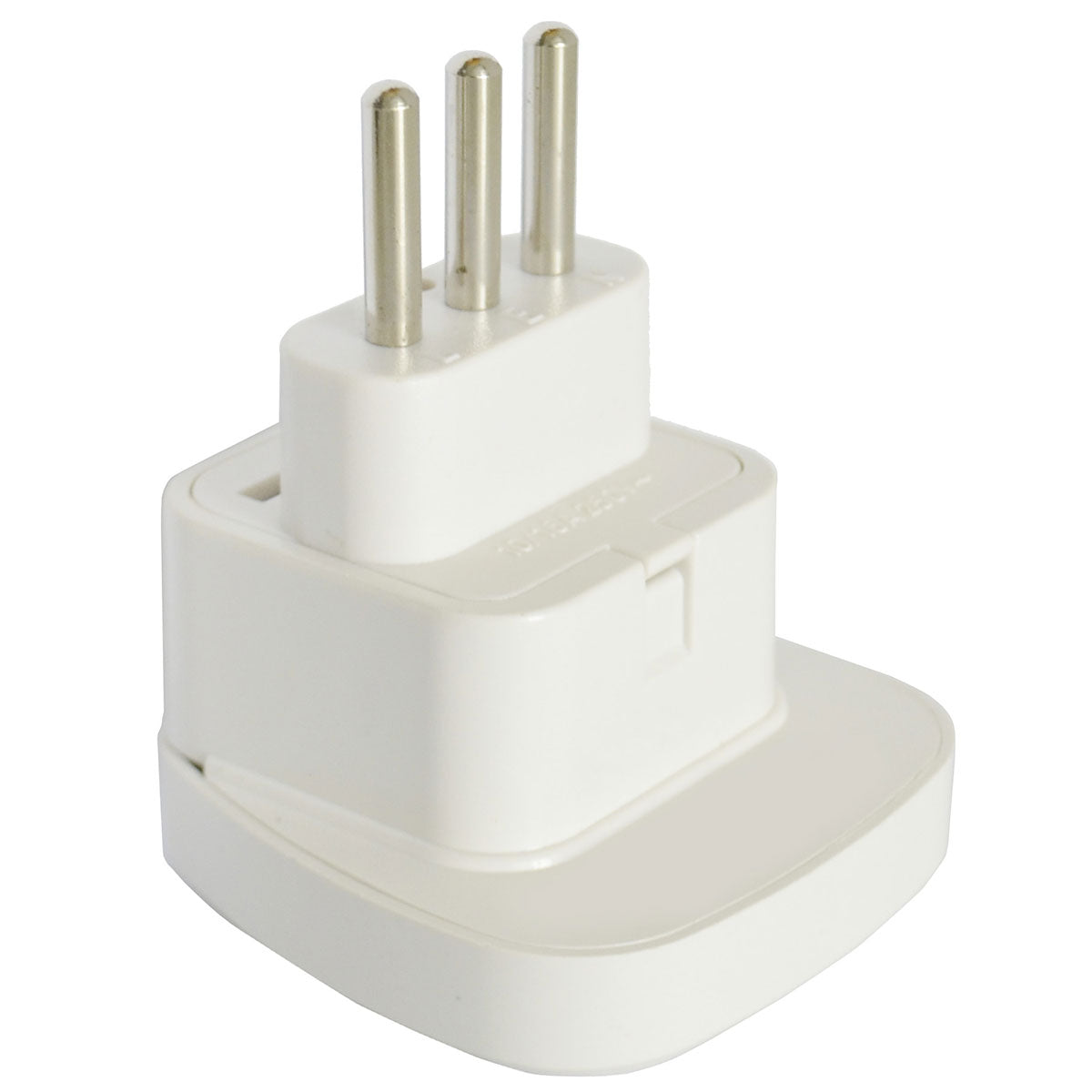 5 Travel Adapters for Traveling to Italy (White) Type L