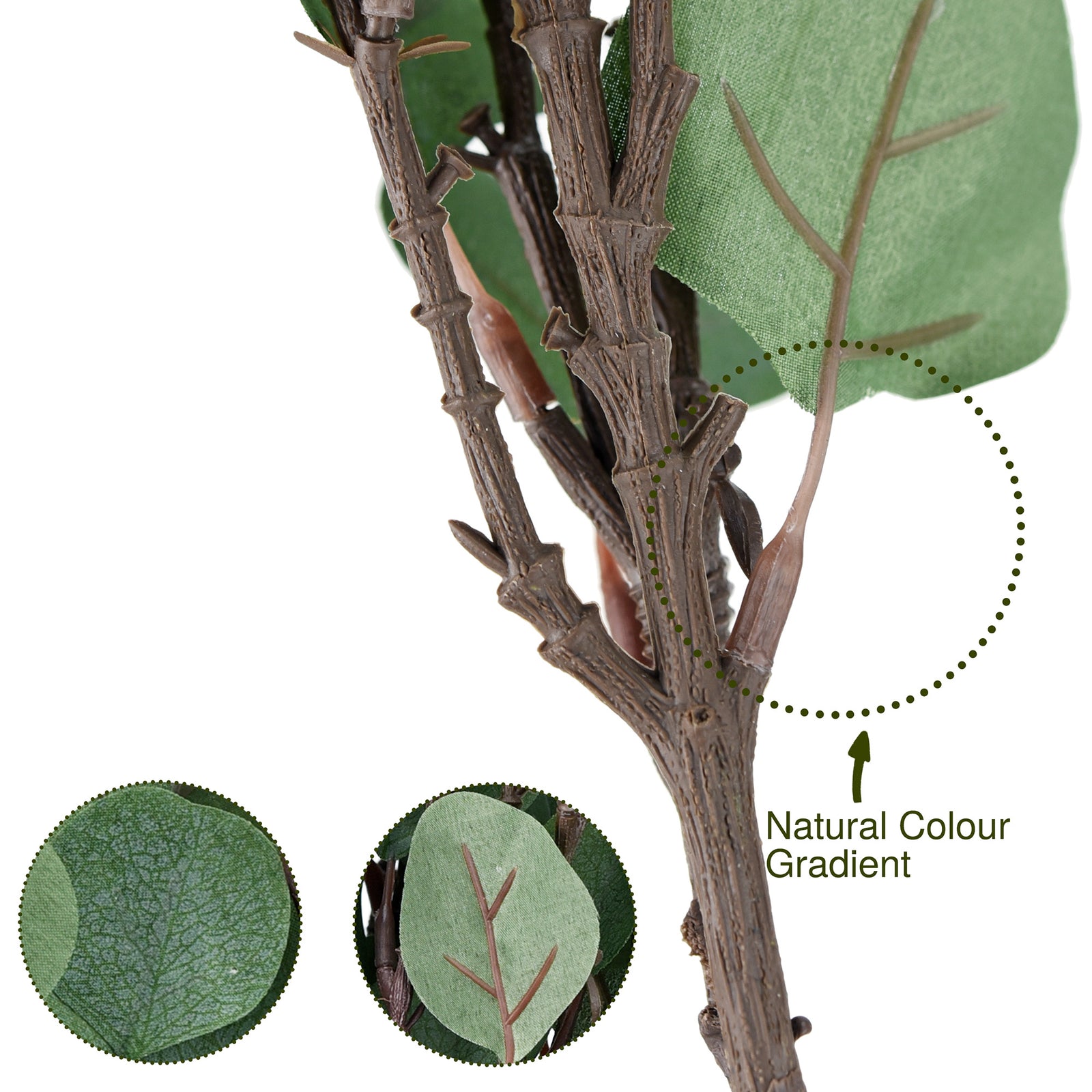 FiveSeasonStuff 6 Pcs Artificial Silver Dollar Eucalyptus Stems – Lifelike Greenery for Floral Arrangements, Home Décor, and Weddings (Long Stem)