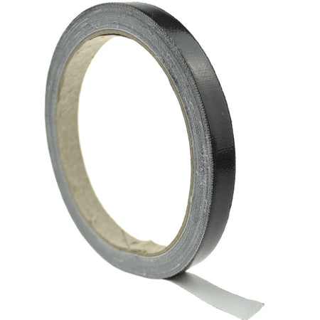 1cm (Black) High Strength Adhesive Single Sided Duct Tape Carpet Tape, Strong Water Resistant Tape