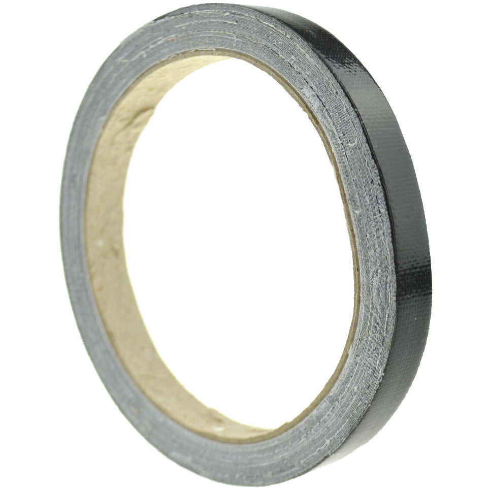 1cm (Black) High Strength Adhesive Single Sided Duct Tape Carpet Tape, Strong Water Resistant Tape