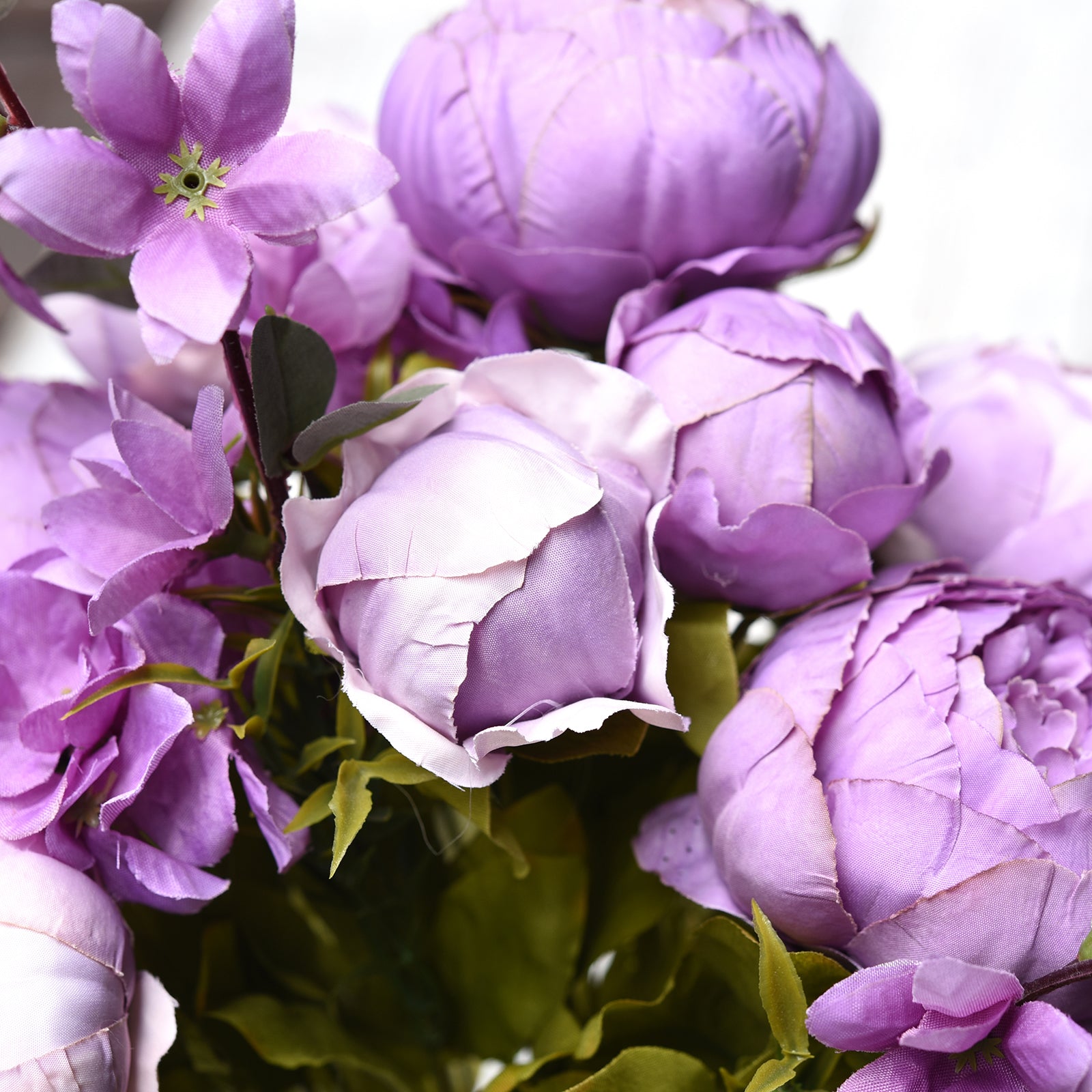 Light Purple Silk Peonies Artificial Flower Bouquet