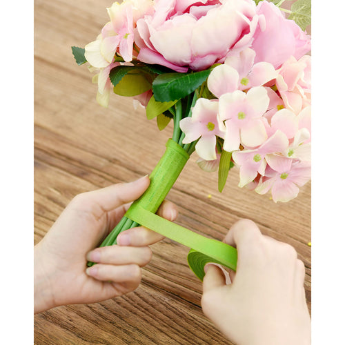 Light Green Floral Tapes (60 Yards) Binds Flower Stems Together for Bouquets Corsages Boutonnieres 2-Pack
