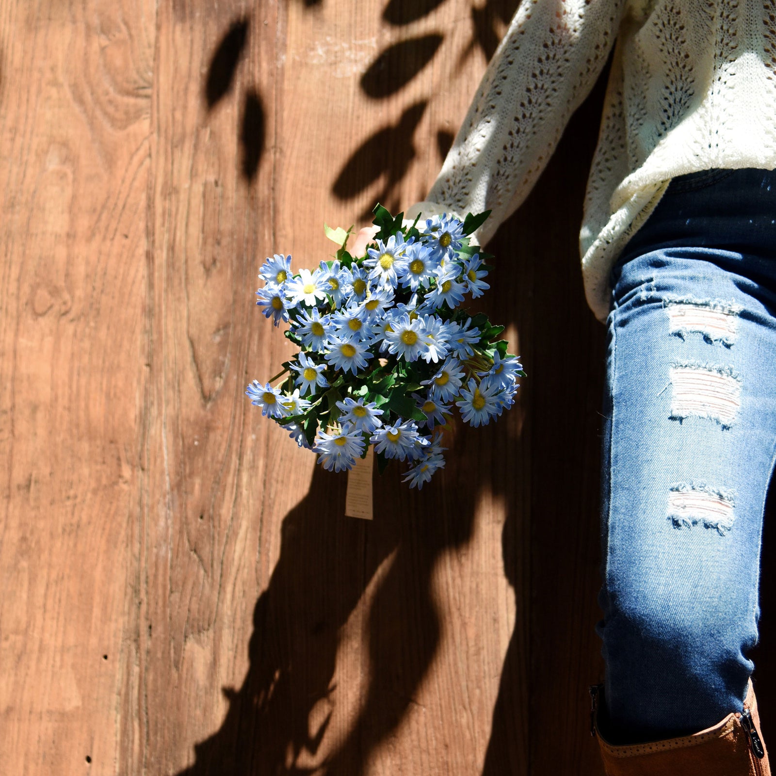 Lake Blue artificial daisy flowers shown in an additional product view for floral arrangements.