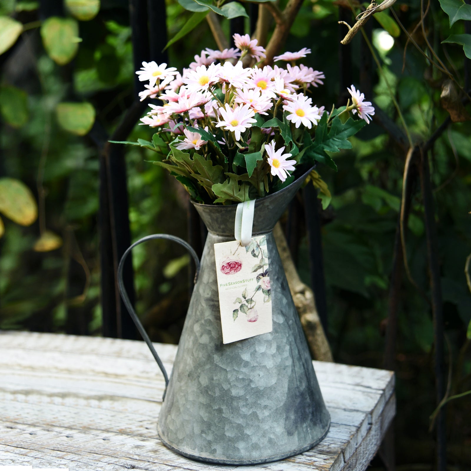 Lemonade Pink artificial daisy flowers shown in an additional product view for floral arrangements.