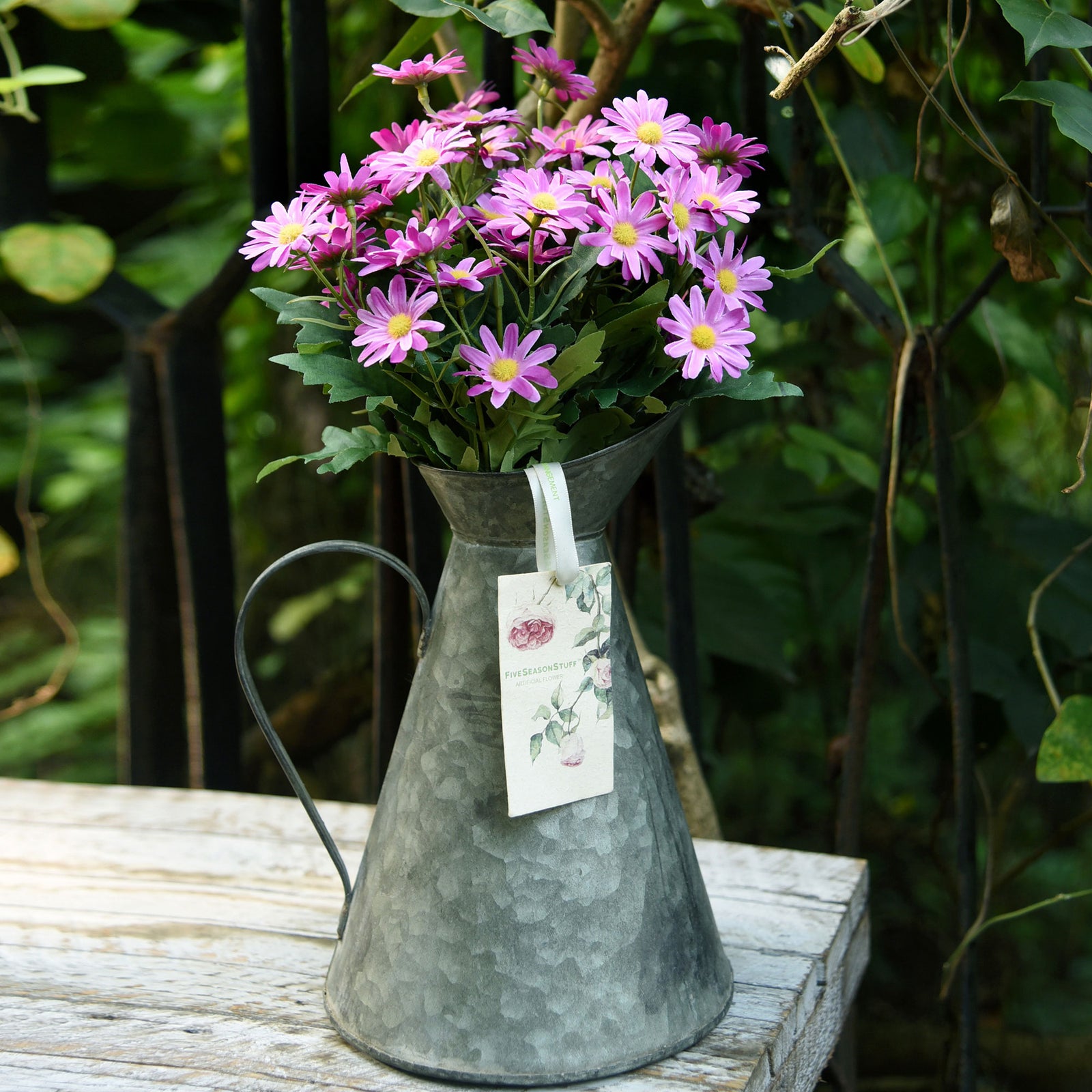 Majestic Purple artificial daisy flowers shown in an additional product view for floral arrangements.