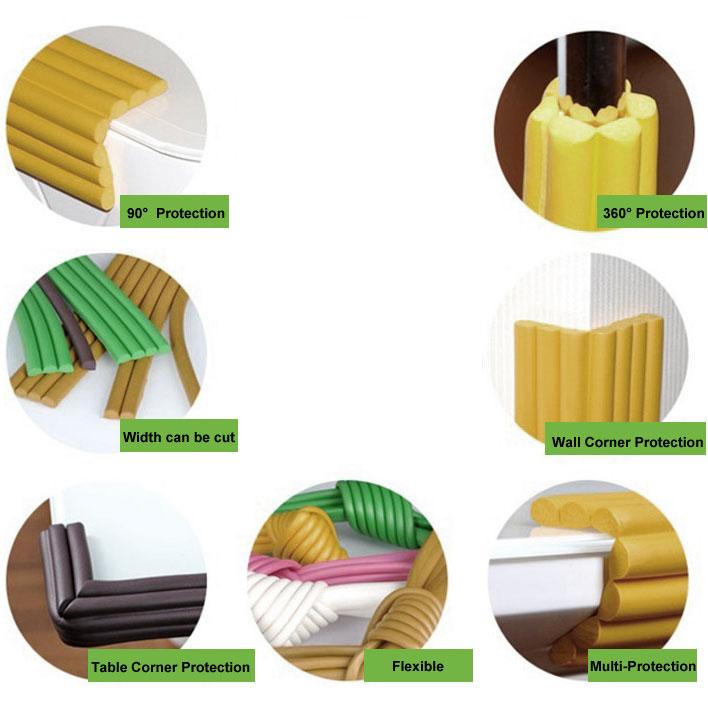 1 Roll Yellow Multi-Purpose Edge Protectors 78.7 inches (2 meters)