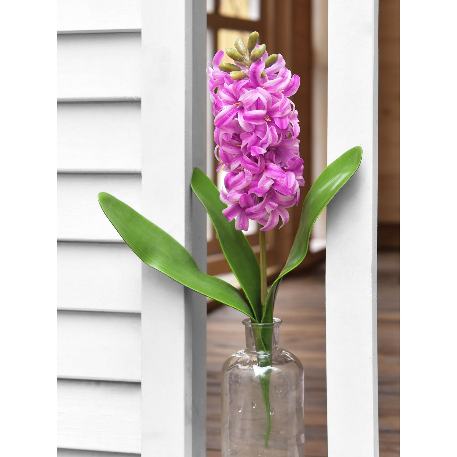 Real Touch Hyacinth (Fuchsia Pink) Artificial Flowers ‘Petals Feel and Look like Fresh Hyacinth' Wedding, Home Decor, Arrangement 2 Stems -FiveSeasonStuff