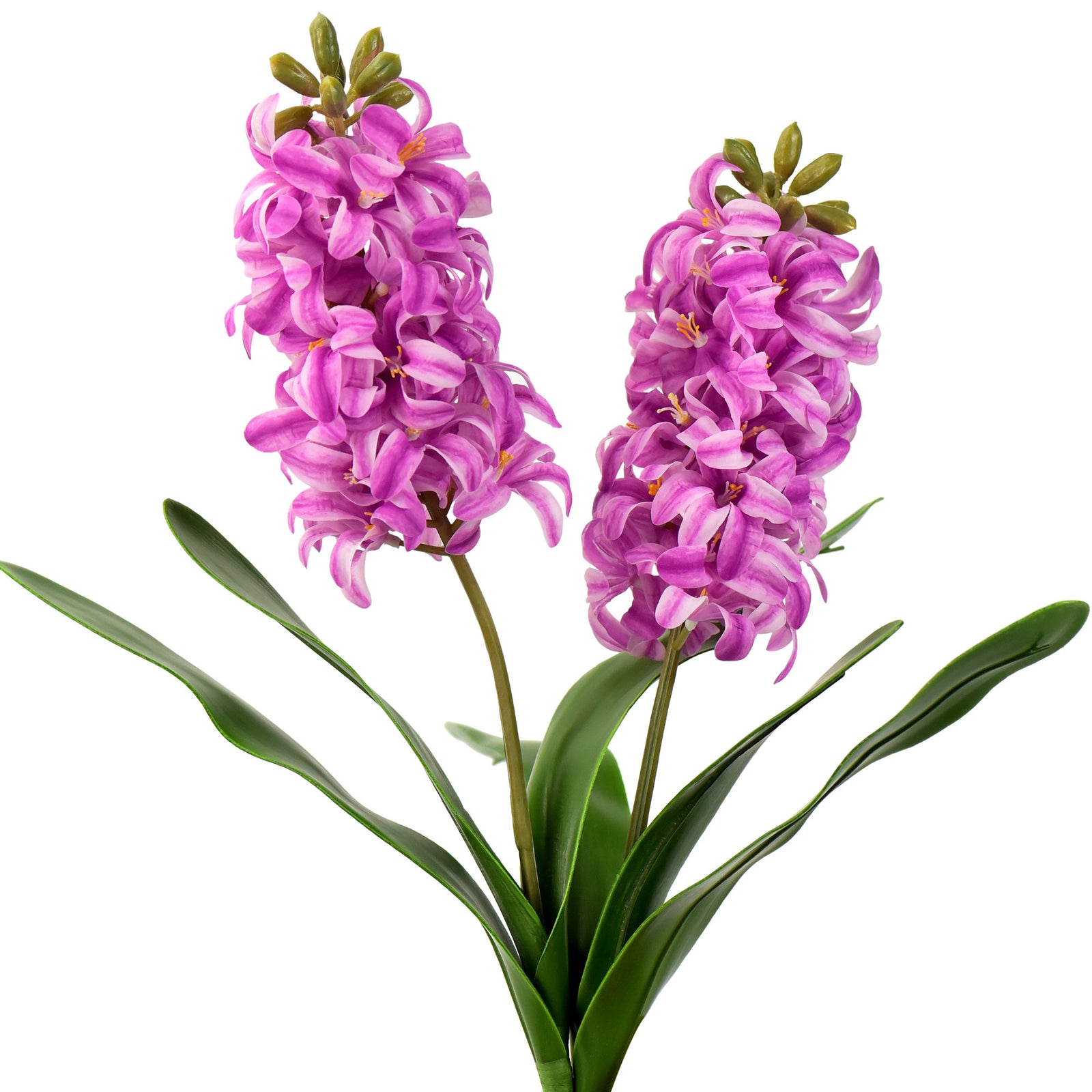 Real Touch Hyacinth (Fuchsia Pink) Artificial Flowers ‘Petals Feel and Look like Fresh Hyacinth' Wedding, Home Decor, Arrangement 2 Stems -FiveSeasonStuff