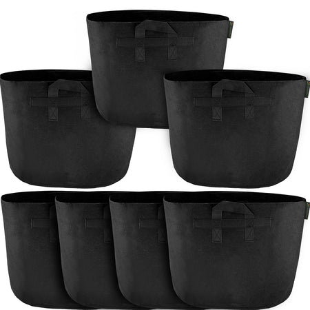 FiveSeasonStuff 8 Pack 10 Gallons Grow Bags Aeration Smart Gardening